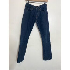 American Eagle Outfitters Mid-Rise Slim Straight Leg Dark Wash Jeans